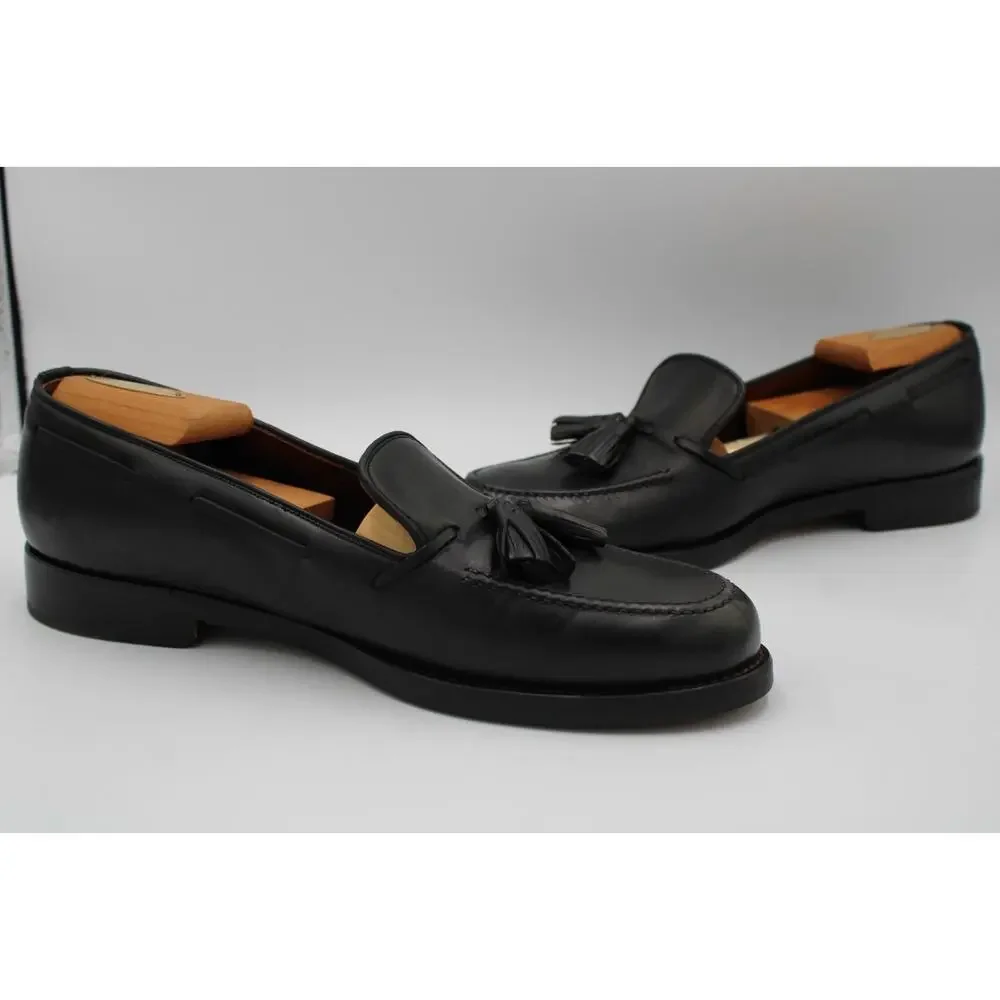 Size 9.5 - Vintage Coach Tassel Loafers J 405 Genuine Leather Dress Shoes Italy